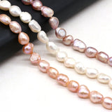 Freshwater Pearls Punch Beads Strand 8-9mm For Jewelry Making