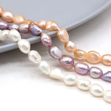 Freshwater Pearls Punch Beads Strand 8-9mm For Jewelry Making
