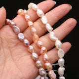 Freshwater Pearls Punch Beads Strand 8-9mm For Jewelry Making