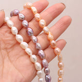 Freshwater Pearls Punch Beads Strand 8-9mm For Jewelry Making
