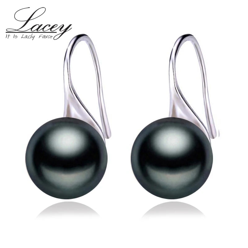 Fresh Water Pearl Earrings, 925 Silver Jewelry Birthday Gift