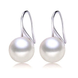Fresh Water Pearl Earrings, 925 Silver Jewelry Birthday Gift