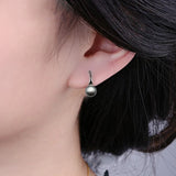 Fresh Water Pearl Earrings, 925 Silver Jewelry Birthday Gift