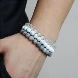Amethyst Quartz Bracelet 8mm Beads Healing Elastic Jewelry Men Women