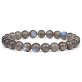 Amethyst Quartz Bracelet 8mm Beads Healing Elastic Jewelry Men Women