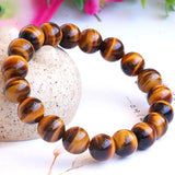 Tiger Eyes Bracelet 8/10/12mm Natural Stone Beaded Gift