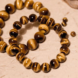 Tiger Eyes Bracelet 8/10/12mm Natural Stone Beaded Gift
