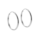 925 Silver Huge Hoop Earrings Thin Round Ear Jewelry