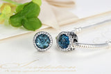 Tibetan Silver Crystal Beads Charms for Women Charm Bracelet C67