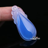 100% Real Agate Jade Pendant Hand Carved Jadeite Jade Necklace