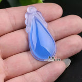 100% Real Agate Jade Pendant Hand Carved Jadeite Jade Necklace