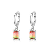 S925 Silver Tourmaline Ladies Earrings, Temperament Silver Jewelry