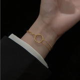 S925 Silver Bracelet Geometric Charms Bangle Asymmetrical DIY Jewelry