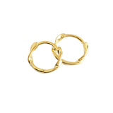 S925 Silver Hoop Earring Twist Ring Wave Geomertry Jewelry