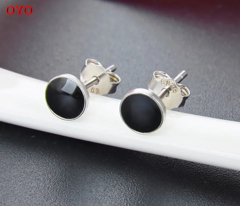 S925 Silver Oil Drop Earrings Accessories