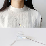S925 Hot Crystal Glass Ball Pendant Necklaces For Women Jewelry Gift