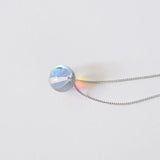 S925 Hot Crystal Glass Ball Pendant Necklaces For Women Jewelry Gift