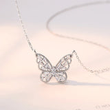 S925 Butterfly Lady Necklace Temperament Clavicle Chain