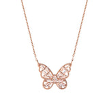 S925 Butterfly Lady Necklace Temperament Clavicle Chain
