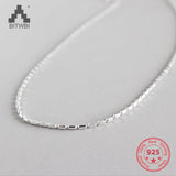 Sterling Silver Choker Necklace Chain for Women