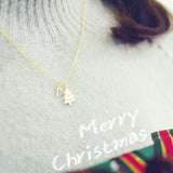 S925 Sterling Silver Christmas Tree Pendant Necklace Charms Jewelry Gift