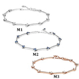 S925 Sterling Silver Sparkling Bracelet Jewelry for Girlfriend