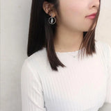 S925 Sterling Silver Cross Flower Stud Earrings