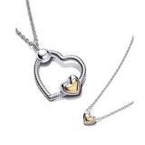 S925 Sterling Silver Mother's Pendant Bracelet Set - Mother's Gift