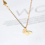 S925 Silver Classic Butterfly Necklace Couple Love Gift