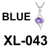 S925 Sterling Silver Necklace Key Pendant Diamond Alphabet Christmas Tree