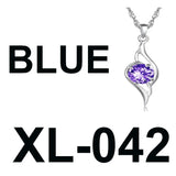 S925 Sterling Silver Necklace Key Pendant Diamond Alphabet Christmas Tree