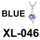 S925 Sterling Silver Necklace Key Pendant Diamond Alphabet Christmas Tree