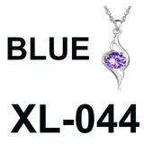 S925 Sterling Silver Necklace Key Pendant Diamond Alphabet Christmas Tree