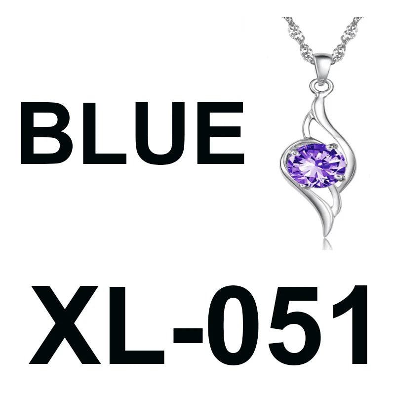 S925 Sterling Silver Necklace Key Pendant Diamond Alphabet Christmas Tree