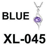 S925 Sterling Silver Necklace Key Pendant Diamond Alphabet Christmas Tree