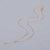 S925 Silver Necklace Pearl Bracket Y-Chain DIY Pendant Clavicle Chain