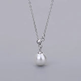 S925 Silver Necklace Pearl Bracket Y-Chain DIY Pendant Clavicle Chain