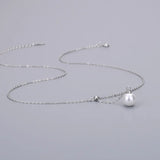 S925 Silver Necklace Pearl Bracket Y-Chain DIY Pendant Clavicle Chain