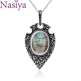 S925 Sterling Silver Moonstone Necklace Pendant