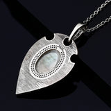 S925 Sterling Silver Moonstone Necklace Pendant