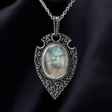 S925 Sterling Silver Moonstone Necklace Pendant
