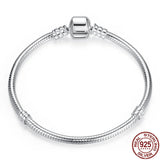 S925 Sterling Silver Pave Zircon Bracelet for Charm DIY Jewelry
