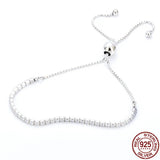 S925 Sterling Silver Zircon Bracelet for DIY Charm Jewelry