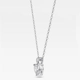 Heart-shaped Moissanite Necklace S925 Silver Plate Pt950 Pendant Chain