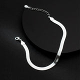 S925 Sterling Silver Snake Bone Chain Bracelet For Women