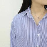 S925 Sterling Silver Hollow Cube Zircon Necklace