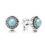 S925 Sterling Silver Zircon Stud Earrings - 12 Colors