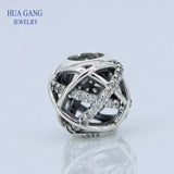 S925 Sterling Silver Milky Way Bracelet Cubic Zirconia Charm DIY