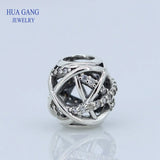 S925 Sterling Silver Milky Way Bracelet Cubic Zirconia Charm DIY