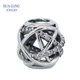 S925 Sterling Silver Milky Way Bracelet Cubic Zirconia Charm DIY